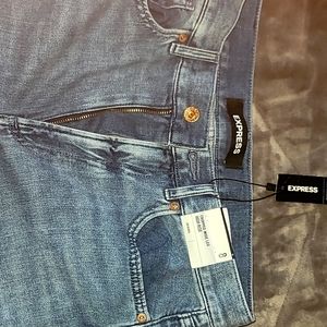 Women Express cropped wide leg high rise jean size 8